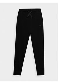 4f - 4F Spodnie dresowe 4FJWSS24TTROF587 Czarny Regular Fit. Kolor: czarny. Materiał: bawełna #5