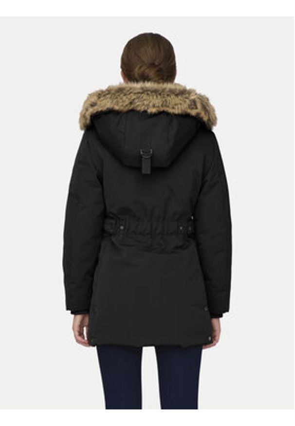 only - ONLY Parka New Priska 15300627 Czarny Regular Fit. Kolor: czarny. Materiał: syntetyk
