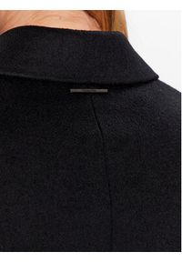 Calvin Klein Płaszcz wełniany K20K205670 Czarny Regular Fit. Kolor: czarny. Materiał: wełna