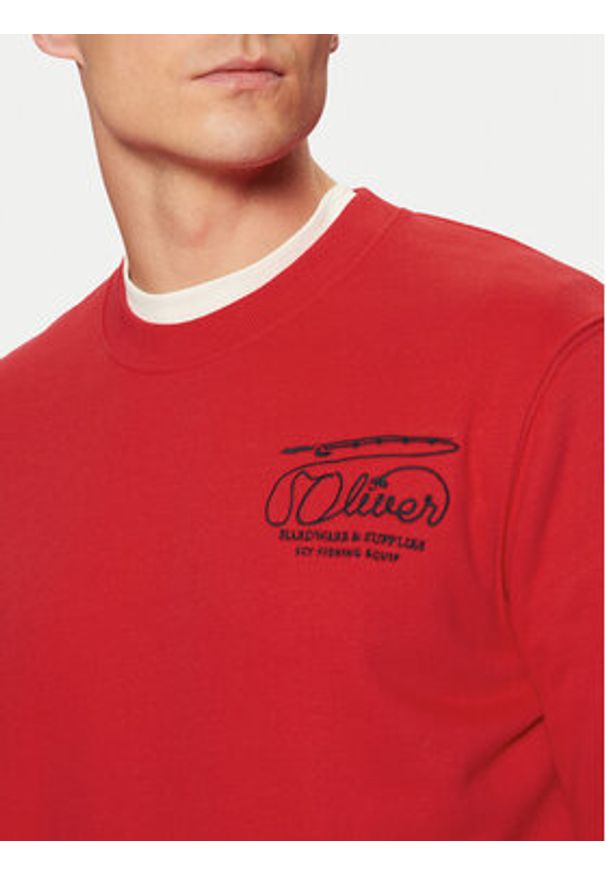 s.Oliver Bluza 2153489 Czerwony Regular Fit. Kolor: czerwony. Materiał: bawełna