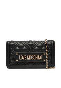 Love Moschino - LOVE MOSCHINO Torebka JC5681PP0ILA0000 Czarny. Kolor: czarny. Materiał: skórzane