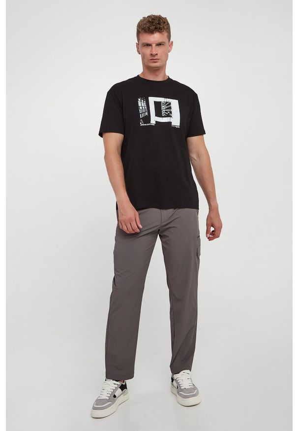 Armani Exchange - T-shirt męski z nadrukiem ARMANI EXCHANGE. Wzór: nadruk