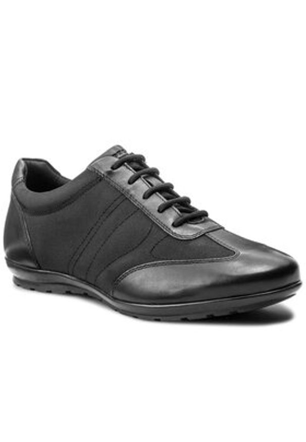 Geox Półbuty U Symbol B U74A5B 01143 C9999 Czarny. Kolor: czarny. Materiał: materiał
