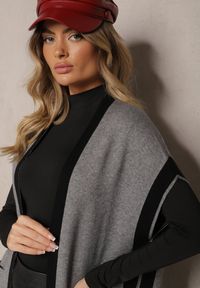 Renee - Szara Niezapinana Kamizelka z Wiskozą i Wsuwanymi Kieszeniami Tiarise. Okazja: na co dzień. Kolor: szary. Materiał: wiskoza. Wzór: aplikacja. Styl: elegancki, casual