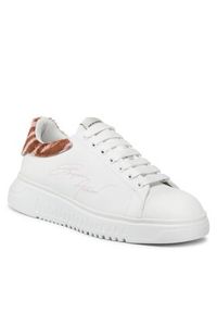 Emporio Armani Sneakersy X3X024 XN388 R297 Biały. Kolor: biały. Materiał: skóra #5