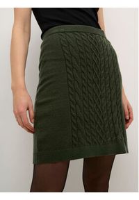 Cream Spódnica mini Crdela Knit 10611918 Zielony Shaped Fit. Kolor: zielony. Materiał: wiskoza #4