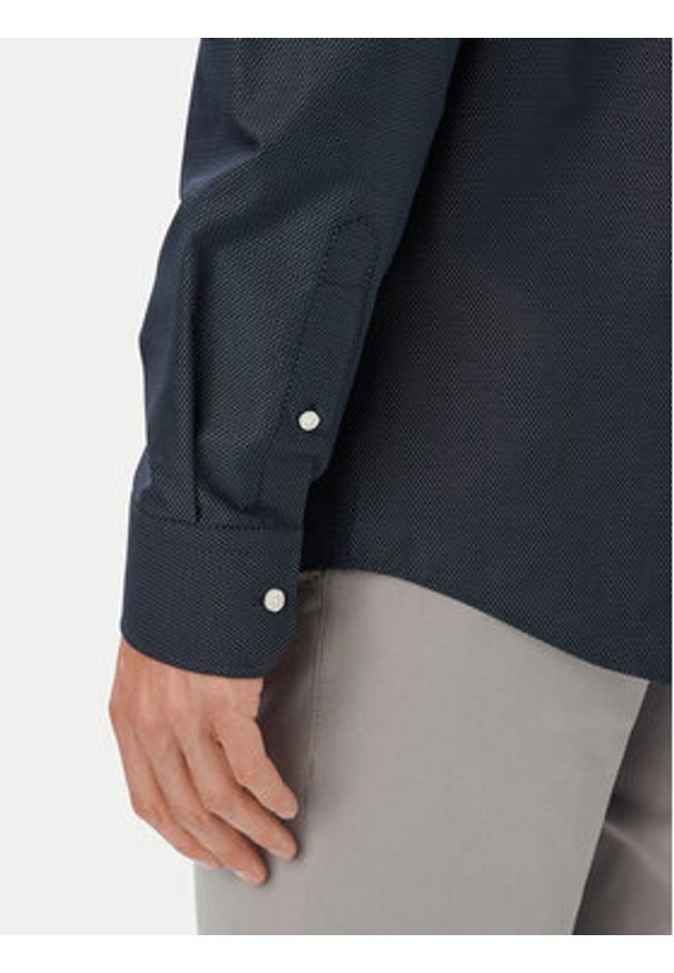 BOSS Koszula H-Joe 50567023 Granatowy Regular Fit. Kolor: niebieski. Materiał: bawełna