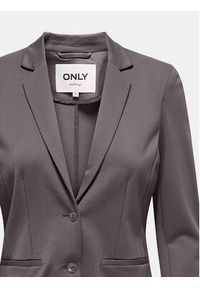 only - ONLY Marynarka Poptrash 15153144 Szary Regular Fit. Kolor: szary. Materiał: syntetyk #7