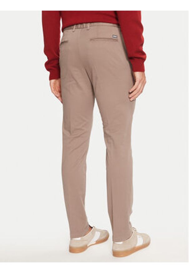 BOSS - Boss Chinosy Kaito1 50487966 Beżowy Slim Fit. Kolor: beżowy. Materiał: bawełna