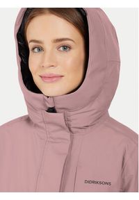 Didriksons Parka Leya 504846 Różowy Relaxed Fit. Kolor: różowy. Materiał: syntetyk #6