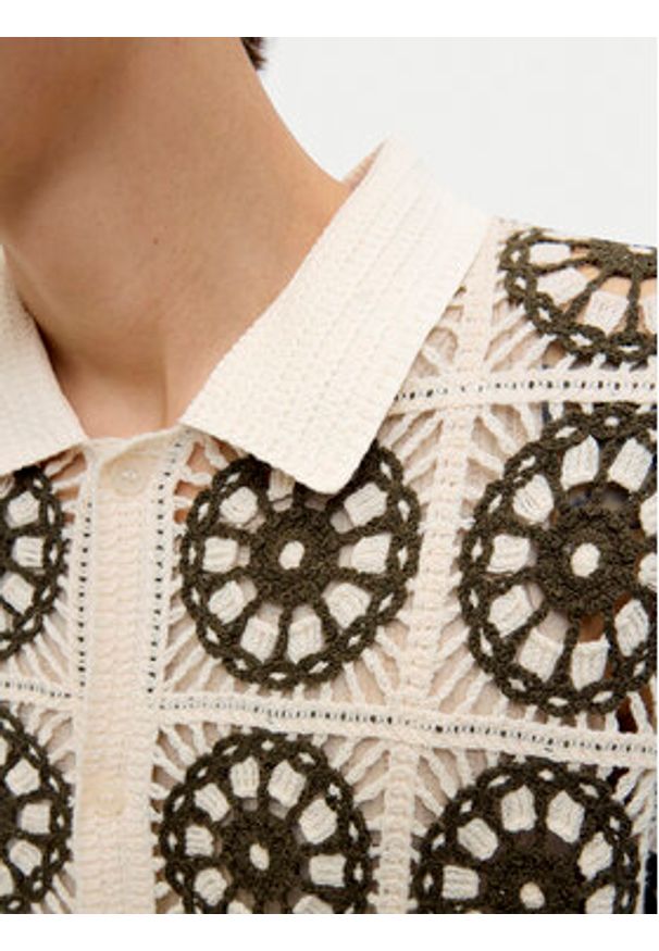 Jack & Jones Koszula Cartagena 12278724 Beżowy Loose Fit. Kolor: beżowy. Materiał: syntetyk