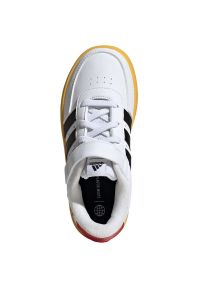 Adidas - Buty adidas Breaknet x Disney Mickey Mouse Kids Jr IG7163 białe. Okazja: na co dzień. Zapięcie: rzepy. Kolor: biały. Materiał: materiał, syntetyk, guma. Szerokość cholewki: normalna. Wzór: motyw z bajki #5