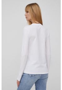 Polo Ralph Lauren longsleeve bawełniany kolor biały. Okazja: na co dzień. Typ kołnierza: polo. Kolor: biały. Materiał: bawełna. Długość rękawa: długi rękaw. Wzór: gładki. Styl: casual #2