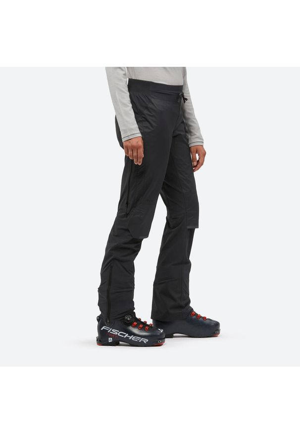 WEDZE - Spodnie skiturowe damskie Wedze Pacer. Kolor: szary. Materiał: poliamid, materiał, elastan. Sezon: zima. Sport: narciarstwo