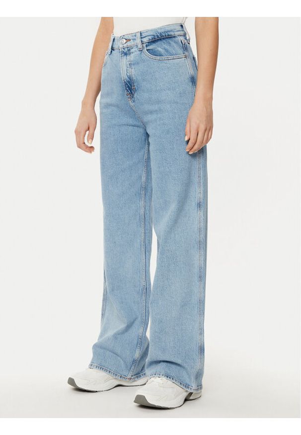 Tommy Jeans Jeansy Claire DW0DW19558 Niebieski Wide Leg. Kolor: niebieski