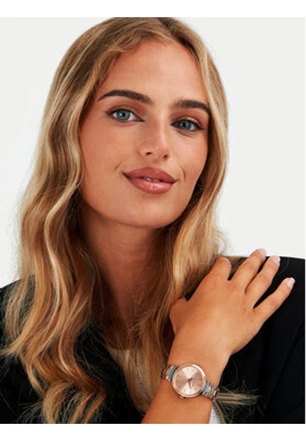 Trussardi Jeans - Trussardi Zegarek R2453164506 Różowe złoto. Kolor: złoty, wielokolorowy, różowy