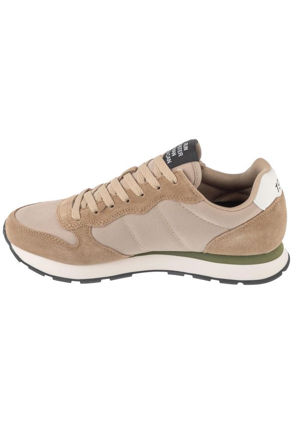SUN68 - Buty sportowe Sneakersy męskie, Tom Solid. Kolor: beżowy. Sport: turystyka piesza