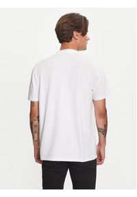 Karl Lagerfeld - KARL LAGERFELD T-Shirt 755053 544221 Biały Regular Fit. Typ kołnierza: dekolt w karo. Kolor: biały. Materiał: bawełna