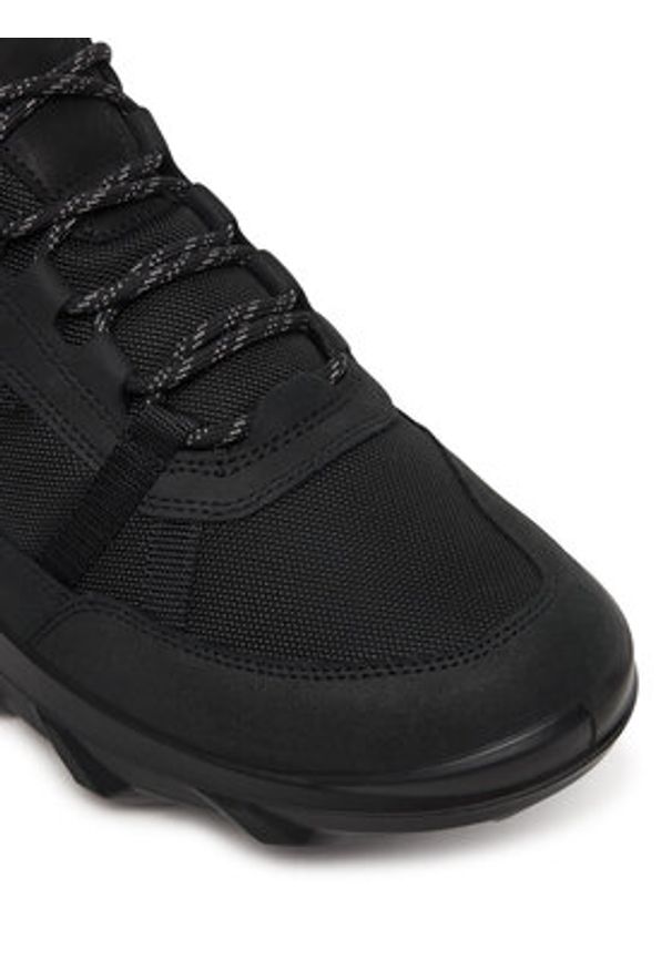 ecco - ECCO Sneakersy Mx 82032451052 Czarny. Kolor: czarny. Materiał: skóra, nubuk