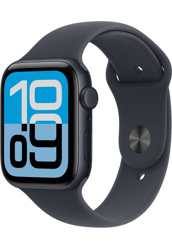 APPLE - Apple Watch SE (3nd generation) OLED 44 mm Cyfrowy 368 x 448 px Ekran dotykowy 5G Czarny Wi-Fi GPS. Rodzaj zegarka: cyfrowe. Kolor: czarny