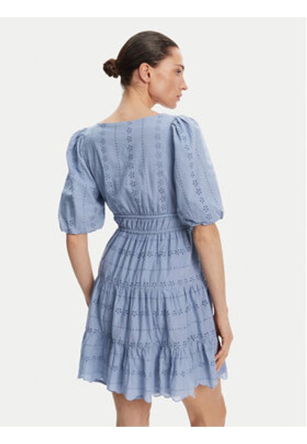 Pepe Jeans Sukienka letnia Day PL953694 Błękitny Regular Fit. Kolor: niebieski. Materiał: bawełna. Sezon: lato