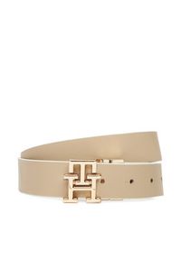TOMMY HILFIGER - Tommy Hilfiger Pasek Damski AW0AW17768 Écru. Materiał: skóra #3