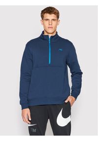 Nike Bluza Sportswear Club DD4732 Granatowy Standard Fit. Kolor: niebieski. Materiał: bawełna