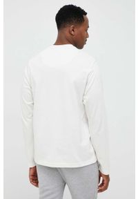 Adidas - adidas longsleeve bawełniany kolor beżowy gładki. Kolor: beżowy. Materiał: bawełna. Długość rękawa: długi rękaw. Wzór: gładki #4