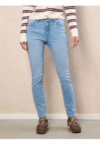 Sinsay - Spodnie jeansowe skinny - niebieski. Kolor: niebieski