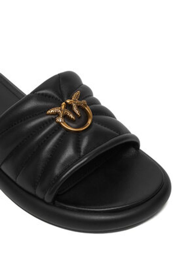Pinko - PINKO Klapki Fiona 03 SD0525 P003 Czarny. Kolor: czarny. Materiał: skóra