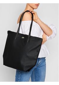 Lacoste Torebka Vertical Shopping Bag NF1890PO Czarny. Kolor: czarny. Materiał: skórzane #6