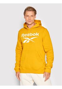 Reebok Bluza Identity HJ9971 Żółty Regular Fit. Kolor: żółty. Materiał: bawełna