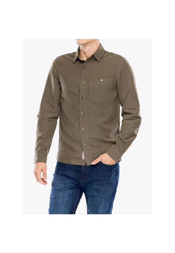 ROYAL ROBBINS - Koszula turystyczna męska Royal Robbins Mojave Pucker Dry LS. Kolor: zielony