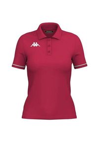 Polo Kappa Barla. Typ kołnierza: polo. Kolor: wielokolorowy, biały, różowy. Styl: elegancki #1