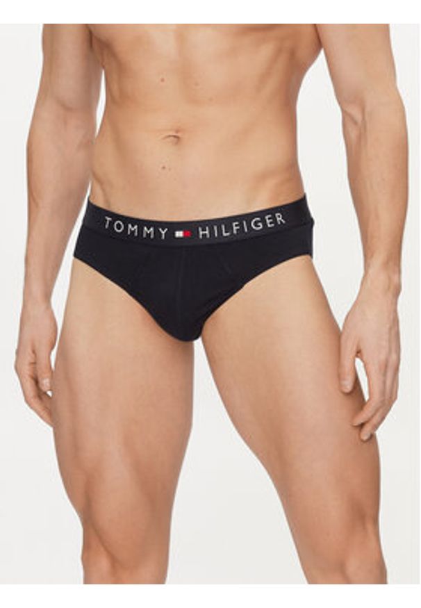 TOMMY HILFIGER - Tommy Hilfiger Komplet 3 par slipów UM0UM03182 Granatowy. Kolor: niebieski. Materiał: bawełna
