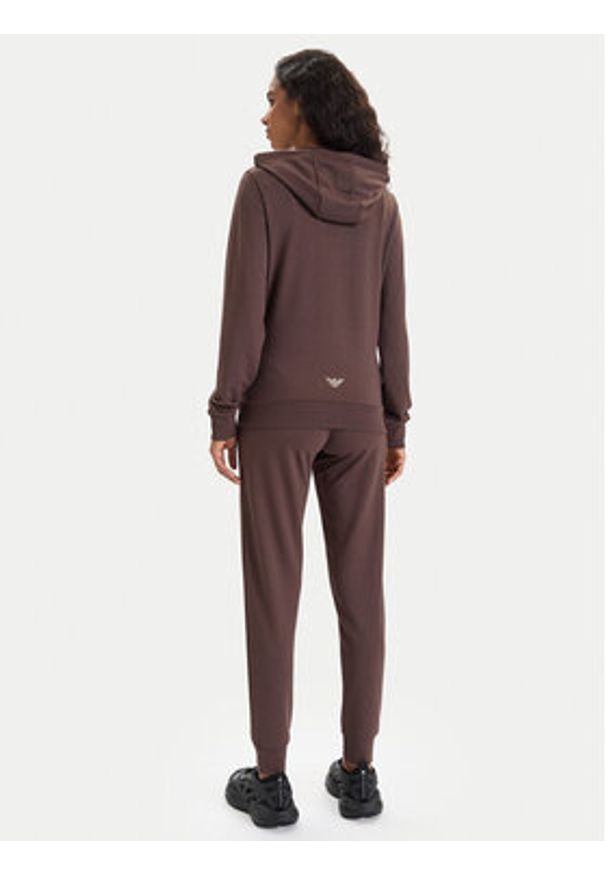 EA7 Emporio Armani Dres 8NTV51 TJ9RZ U6063 Brązowy Regular Fit. Kolor: brązowy. Materiał: wiskoza, syntetyk