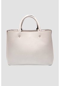 Guess - GUESS Biała torebka damska Meridian II. Kolor: beżowy. Materiał: skórzane. Styl: elegancki, casual #6