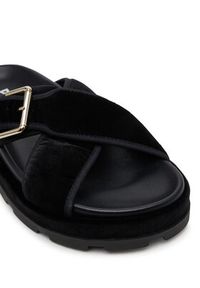 Pollini Klapki SA28094G1MTP0000 Czarny. Kolor: czarny. Materiał: materiał #4