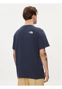 The North Face T-Shirt Simple Dome NF0A87NG Granatowy Regular Fit. Kolor: niebieski. Materiał: bawełna #6