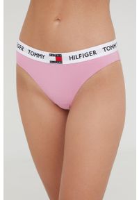 TOMMY HILFIGER - Tommy Hilfiger figi kolor różowy. Kolor: różowy. Materiał: materiał