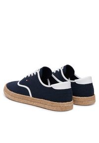 TOMMY HILFIGER - Tommy Hilfiger Espadryle Th Hi Vulc Core Jutte Canvas FM0FM05872 Granatowy. Kolor: niebieski. Materiał: materiał #5