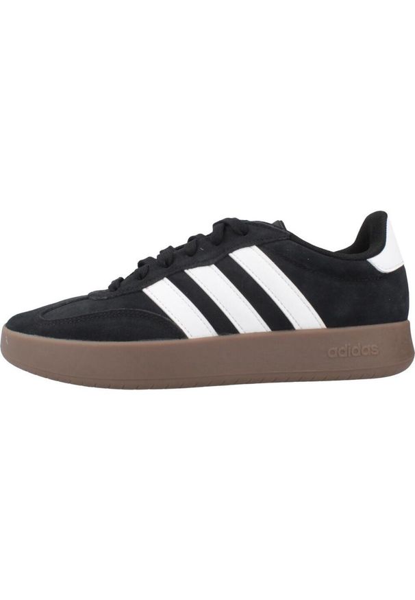 Adidas - Kapcie ADIDAS BARREDA Czarny. Kolor: czarny. Materiał: syntetyk, tkanina, skóra. Sport: turystyka piesza