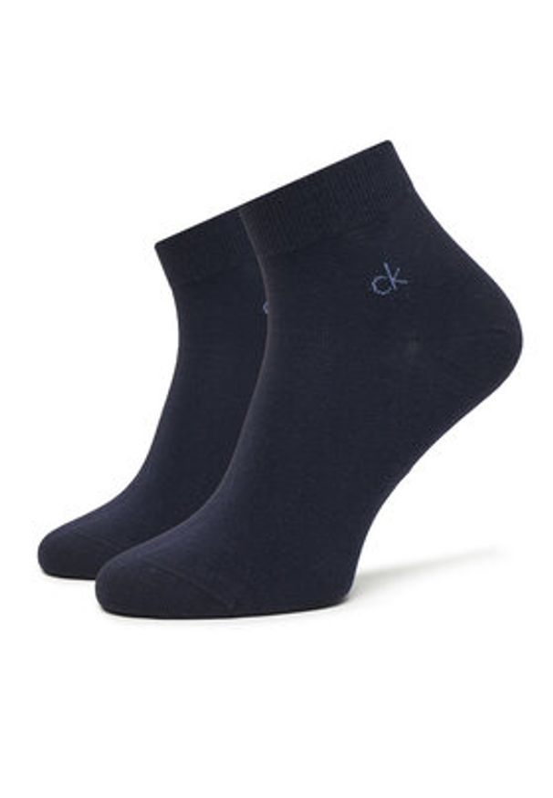 Calvin Klein Skarpety krótkie 701234209 Granatowy. Kolor: niebieski. Materiał: materiał, bawełna