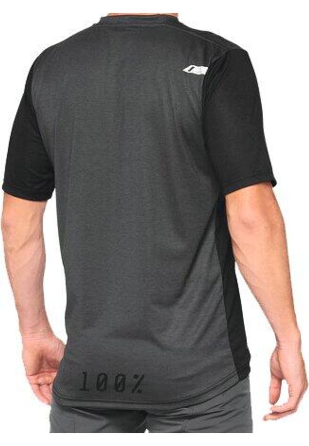 Koszulka rowerowa męska 100% Airmatic Jersey SS. Kolor: czarny. Materiał: jersey. Sport: kolarstwo