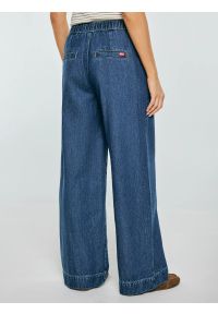 Big-Star - Jeansy damskie wide z pasem na gumkę niebieskie Suzie 387. Stan: podwyższony. Kolor: niebieski. Wzór: jednolity. Styl: elegancki #7