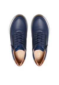 Clarks Sneakersy Tivoli Zip 26176649 Granatowy. Kolor: niebieski. Materiał: skóra #4