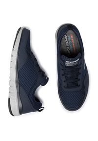 skechers - Skechers Sneakersy Flex Advantage 3.0 52954 Granatowy. Kolor: niebieski. Materiał: materiał #3