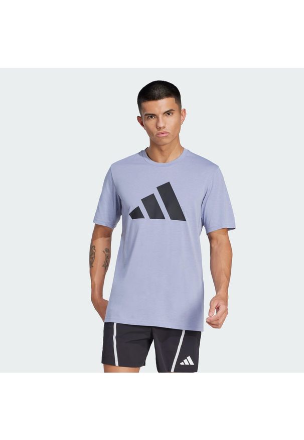 Adidas - Train Essentials Feelready Logo Training Tee. Kolor: wielokolorowy, czarny, szary. Materiał: materiał