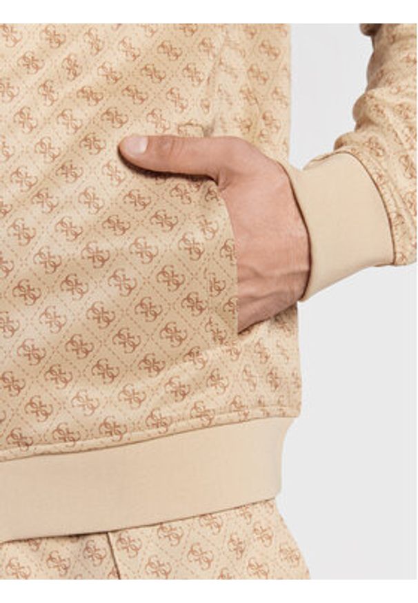 Guess Bluza Korbin Z2BQ06 FL04Q Beżowy Regular Fit. Kolor: beżowy. Materiał: bawełna, syntetyk