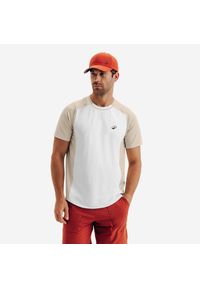 KUIKMA - Koszulka tenisowa męska Kuikma Dry. Kolor: beżowy, biały, wielokolorowy. Materiał: tkanina, poliester, elastan, materiał. Sport: tenis #1